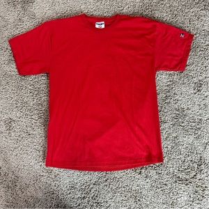 Jerzees Z T Shirt Youth Size XL 18-20 Red Vintage Blank Short Sleeve 90s